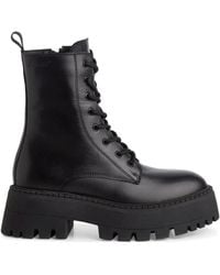 Tamaris - Schwarze spitze stiefeletten für frauen - Lyst