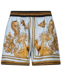 La DoubleJ - Korte Broeken ,Veelkleurig ,Katoen Pull Up Shorts - Lyst