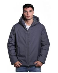 Save The Duck - Jassen ,Blauw ,Polyester Polyester Jas Met Capuchon - Lyst