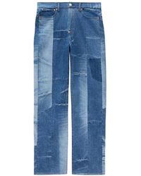 KENZO - Patchwork Denim Jeans - Lyst