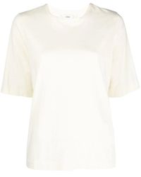 Closed - Tops ,Wit ,Katoen T-Shirt Met Wijde Mouwen - Lyst