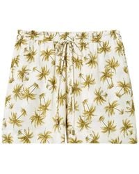 Twinset - Weiße Elastische Shorts Mit Kordelzug - Lyst