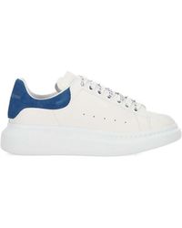 McQueen - Schoenen ,Wit ,Leer Witte Leren Oversized Sneakers - Lyst