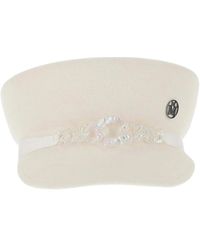 Maison Michel - Accessoires ,Wit ,Hoed - Lyst