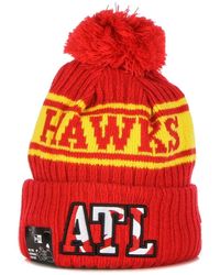 KTZ - Accessoires ,Veelkleurig ,Nba Draft Pom Pom Hat Atlanta Hawks - Lyst