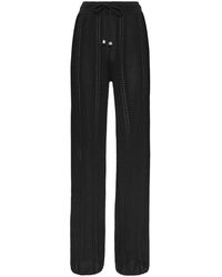 Philipp Plein - Broeken ,Zwart ,Wide Broeken - Lyst