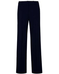 Windsor. - Broeken ,Blauw ,Wol Wollen Businessbroek - Lyst