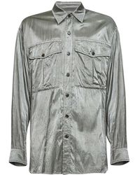 Dries Van Noten - Long-Sleeved Satin Shirt - Lyst