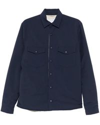 Eleventy - Jassen ,Blauw ,Wol Wool Blend Stretch Jas - Lyst