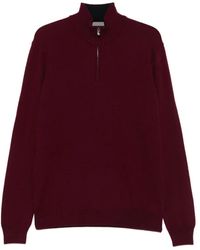 Corneliani - Luxuriöser Woll-Kaschmir Half-Zip Pullover - Lyst