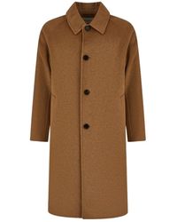 Amaranto - Jassen ,Bruin ,Single-Breasted Coat - Lyst