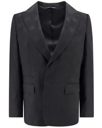 Dolce & Gabbana - Blazer nero con rever a punta - Lyst