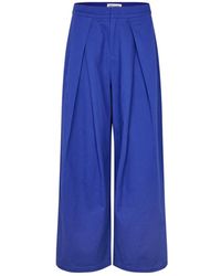 Lolly's Laundry - Neon Blauwe Katoenen Broek Model 25459-2020 - Lyst