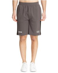 EA7 - Track Shorts Mit Kordelzug Und Logo-Taschen - Lyst