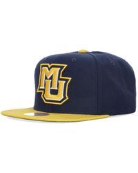 Mitchell & Ness - Accessoires ,Blauw ,Wol Marquette Golden Eagles Snapback Pet - Lyst