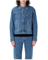 Marine Serre - Denim Jackets - Lyst