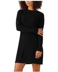 Object - Kleedjes ,Zwart ,Nylon Objfilipa L/S Re Korte Jurk - Lyst
