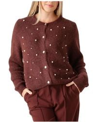 Aaiko - Lorys Pearls Cardigan - Lyst