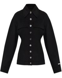 Sportmax - Jassen ,Zwart ,Wol Arena Korte Woljas - Lyst