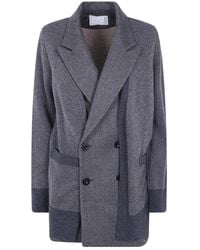 Sacai - Double-Faced Herringbone X Wool Knit Cardigan - Lyst