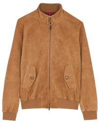 Baracuta - Leather Bomber Jacket - Lyst