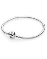 PANDORA - Charm Armband Schlangen-Glieder Silber - Lyst