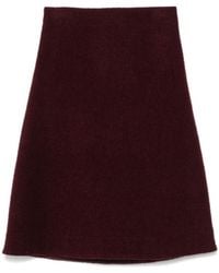 Jil Sander - Burgunder a-linie rock - Lyst