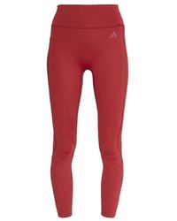 adidas - Fitness ,Rood ,Polyester Optime Training 7/8 Legging - Lyst