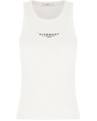 Givenchy - Slim Tank Top With Logo Print - Lyst