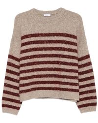 Brunello Cucinelli - Rundhals-Strickware - Lyst