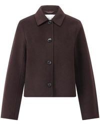 Samsøe & Samsøe - Elegante Vilten Jas Met Gerecyclede Wol - Lyst