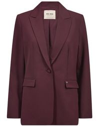 Mos Mosh - Jassen ,Rood ,Leer Mmblake Night Blazer - Lyst