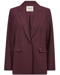 Mos Mosh - Jassen ,Rood ,Leer Mmblake Night Blazer - Lyst