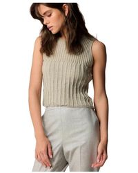Kocca - Geripptes stricktop eleganter stil - Lyst