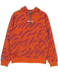 Octopus - Hoodies & Sweatvesten ,Oranje ,Katoen Sci-Fi Oranje Hoodie Lange Mouw - Lyst