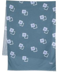 Barba Napoli - Accessoires ,Blauw ,Katoen Winter Scarves - Lyst