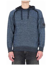 C.P. Company - Truien & Vesten ,Blauw ,Wol Maglia-Felpa - Lyst