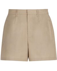 Fendi - Korte Broeken ,Wol Wollen Bermuda Shorts Met Zakken - Lyst