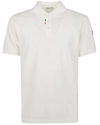 Moncler - Polo Shirt Met Korte Mouwen En Logo - Lyst
