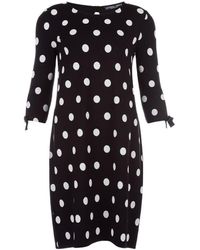 Juffrouw Jansen Met Stippendessin En Cut-outdetail - Zwart