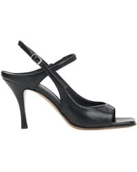 Guglielmo Rotta - Schoenen ,Zwart ,Leer Zwarte Italiaanse Leren Sandalen Voor Met Stabiele Stilettohak Er 00119714 - Lyst