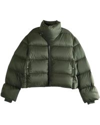 Rick Owens - Down Jacket With Asymmetrical Zip - Lyst