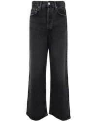 Agolde - Jeans ,Zwart ,Denim Straight Jeans - Lyst