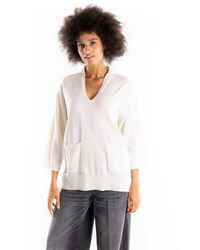 Akep - Truien & Vesten ,Wol V-Hals Truien - Lyst