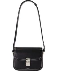 A.P.C. - Tassen ,Zwart ,Leer Grace Small Crossbody - Lyst
