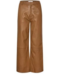 Gestuz - Leather Trousers - Lyst
