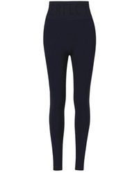 Perfect Moment - Broeken ,Zwart ,Nylon Zwarte Thermische Legging Met Vochtafvoerend Materiaal - Lyst
