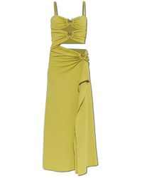 Christopher Esber - Orbit Ruched Disconnect Cascade Jurk - Lyst