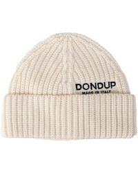 Dondup - Accessoires ,Wol Geribbelde Wollen Beanie - Lyst