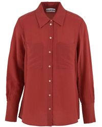 Attic And Barn - Overhemden ,Rood ,Rode Blouse Met Model Atsh 004 - Lyst